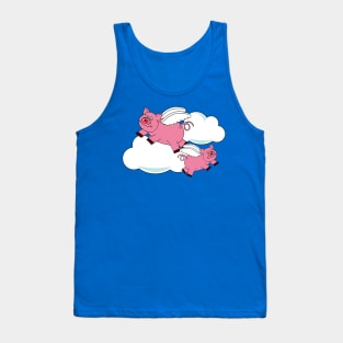 Funny Pigs Might Fly Tank Top